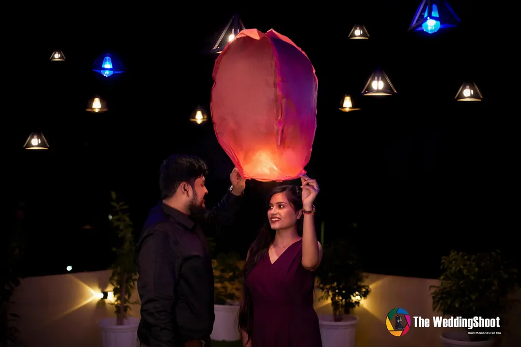 Day to night pre-wedding shoot with Marry Me night poses in Varanasi by The WeddingShoot